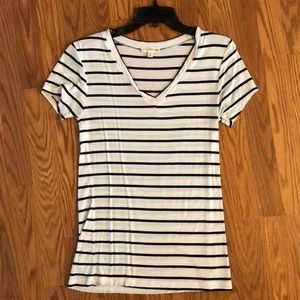 Black and white stripe t-shirt